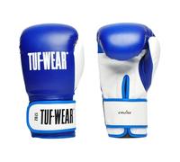 Tuf Wear Synthetic Leather PU Hook And Loop Boxing Training Workout MMA Bag Sparring Gloves Adults, 10oz, 12oz, 14oz, 16oz, Blue, TW31261BLUE