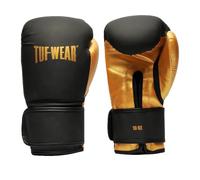 Tuf Wear Wham Durable Synthetic Leather Hook And Loop Boxing Training Workout Sparring Gloves Kids, Junior Boxer, 4oz, 6oz, 8oz, 10oz Matte Black, Go