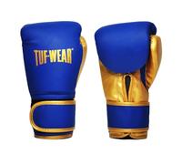 Tuf Wear Wham Durable Synthetic Leather Hook And Loop Boxing Training Workout Sparring Gloves Kids, Junior Boxer, 4oz, 6oz, 8oz, 10oz Matte Black, Go