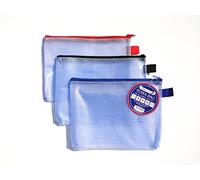 Tuff Bag A5 Zip Bag Wallet Clear Document Folder File See Through Zipper Pouch Reinforced Plastic Money Bags (to Fit A5-17.5cm x 23cm - 6 Wallets)
