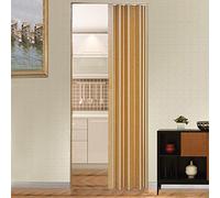 Tuff Concepts PVC Folding Doors Accordion Magnetic Catch White Gloss for Kitchen Bathroom Cupboard (6mm Yellow)