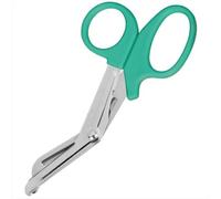 Tuff Cut Scissors Tough Shears First Aid Nurse Paramedic Emergency EMT for Nurses, Doctors, Firefighters, Paramedics (Teal, Small 5.5'')