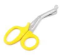 Tuff Cut Scissors Tough Shears First Aid Nurse Paramedic Emergency EMT Home Nurses Office Use (18cm, Yellow)