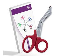 Tuff Cut Trauma Scissors - Nursing Scissors, Medical Shears - CE Approved (Red, 5.5 Inch)