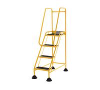 Tuff Easy Glide Steps - 4 Tread - Yellow - Anti-Slip