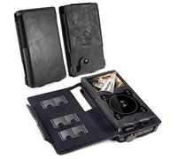 TUFF LUV Faux Leather Combo Case Cover With Screen Protector Compatible With FiiO X3 Mark III (3rd Gen) and A5/E12 Amp - Black