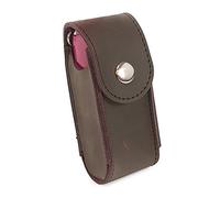 Tuff Luv Genuine Western Leather Belt Pouch / Sheath for Victorinox Swiss Army Pen Knife [(5-8 layers) Huntsman, Swiss Champ, Hiker, Climber]with - Brown