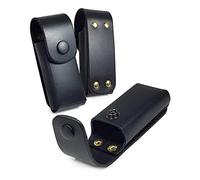 TUFF LUV Leather Case Sheath Pouch Compatible With Leatherman Rebar/Sidekick/Wingman/Skeletool/Rev WP400 - Black