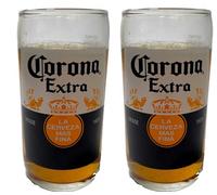 TUFF LUV Official Nucleated Corona Extra Half Pint Beer Glass [Set of 2]