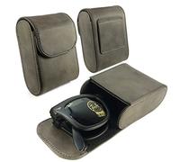 TUFF LUV Western Style PU Leather Folding Sunglasses Case with Belt loop [Compatible With Ray-ban Wayfarer] Folding - Brown (Sunglasses Not Included)