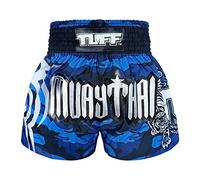 TUFF Muay Thai Boxing Shorts "Blue Military Camouflage", Tuf-ms640-blu, XL