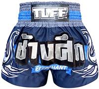 TUFF Muay Thai Boxing Shorts "Red Japanese Koi Fish", Tuf-ms636-nvb, X-Large