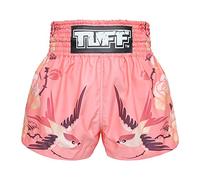 TUFF Muay Thai Shorts Boxing Trunks (TUF-MS618-PNK, L)
