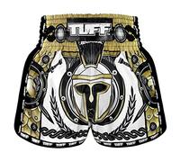 TUFF Retro Muay Thai Shorts Boxing Shorts Classic Slim Cut MMA Kickboxing Workout Set Clothing Training (UK, Alpha, XXL, Regular, Regular, TUF-MSC110-WHT)