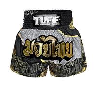 Tuff Sport Black MS654 Waree Kunchorn Muay Thai Shorts Black/Large