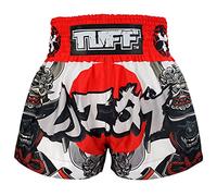 Tuff Sport Black/Red MS659 The Samurai of Siam Muay Thai Shorts Black/Red/Large