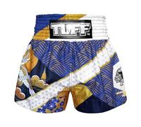 Tuff Sport Blue MS651 Majestic Crane Muay Thai Shorts Blue/XL