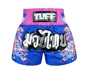 TUFF Sport Blue/Pink MS686 Dragonforce Muay Thai Shorts