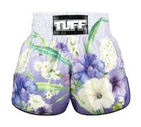 Tuff Sport Muay Thai Boxing Shorts Retro Shorts Classic Slim Cut MMA Kickboxing Workout Set Training, Tuf-rms124-pur, Medium