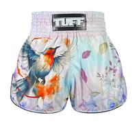 Tuff Sport Muay Thai Boxing Shorts, Retro Styles, Classic Slim Cut, MMA, Kickboxing, Workout Set, Tuf-rms113-mtc, Medium