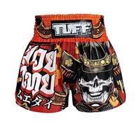 TUFF Sport Orange/Black MS658 Samurai Skull Muay Thai Shorts