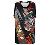 Tuff Sport Tank Top Muay Thai Boxing Vest Top Workout Shirt Sleeveless Gym Fitness Training, Tuf-tt105, L
