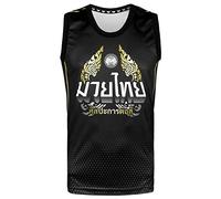 Tuff Sport Tank Top Muay Thai Boxing Vest Top Workout Shirt Sleeveless Gym Fitness Training, Tuf-tt102, S