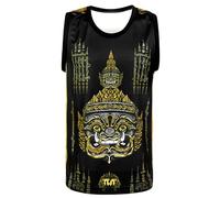Tuff Sport Tank Top Muay Thai Boxing Vest Top Workout Shirt Sleeveless Gym Fitness Training, Tuf-tt111, L