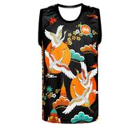 Tuff Sport Tank Top Muay Thai Boxing Vest Top Workout Shirt Sleeveless Gym Fitness Training, Tuf-tt110, XL