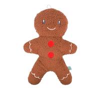 Tufflove Gingerbread Toy for Dogs - Luxury Textured Plush Dog Toy, Soft and Cuddly Outside, Reinforced Seams & Protected Squeaker, Durable Design, for Small, Medium, Large Dogs and Puppies