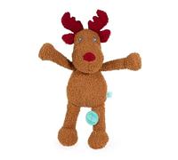 Tufflove Reindeer Toy for Dogs - Luxury Textured Plush Dog Toy, Soft and Cuddly Outside, Reinforced Seams & Protected Squeaker, Durable Design, for Small, Medium, Large Dogs and Puppies