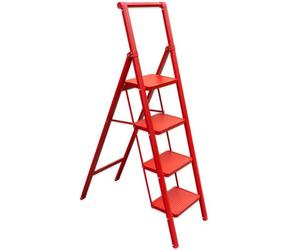 TUFFMATE Household Step Ladder 4 Tread Red