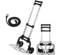 TUFFMATE Sack Truck Folding Hand Cart Aluminium Foldable 85kg Load Capacity | Includes an Elastic Bungee Cord