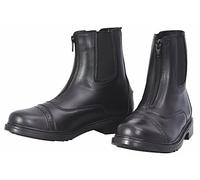 TuffRider Ladies Starter Front Zip Paddock Boots, Black, 7 UK Wide