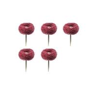 TUFFS Drill Abrasive Brush 2.35mm Shank Nylon Buffing Polishing Wheel (Color : Red, Size : 20pcs)