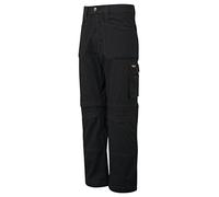 TuffStuff Castle Clothing 722 40R Endurance Zip Off Leg Knee Pad Work Trouser - Black