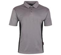 TuffStuff - Elite Polo Shirt for Work - Size XXL, Grey - 100% Polyester - Easy Care - Lightweight, Breathable & Moisture-Wicking with Contrast Panels - Versatile Work Wear
