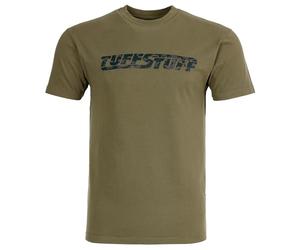 TuffStuff - Logo T-Shirt - Size 2XL, Olive - 100% Cotton, 180gsm - with Flexible Stretch Fabric & Reinforced Seams - Durable & Stylish - Made for Everyday Wear - Ideal for Work