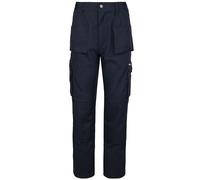 Tuff Stuff Pro Work Trousers - Triple-Stitched, Knee Pad Pockets - Navy - 36" Waist, Regular 30"