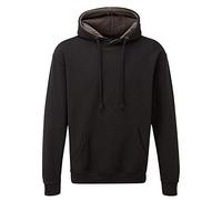 TuffStuff - Hendon Hoodie - Size Medium, Black - 50% Cotton, 50% Polyester - Featuring a Jersey Knit, Lined Hood & Front Pouch Pocket - Reactive Dyed - Easy Care - Comfortable Work Hoodies for Men