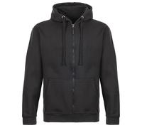 TuffStuff Pro Work Hoodie - Black, Large - Comfortable Mens Full Zip Lined Hoodie - Work Clothes