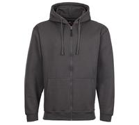 TuffStuff Pro Work Hoodie - Grey Medium Comfortable Mens Full Zip Lined Hood - Work Clothes for Men