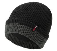 TuffStuff Men's 410 Beanie Hat, Black & Grey, One Size