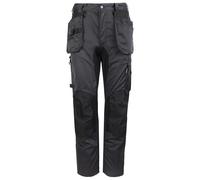 TuffStuff - X-Motion Work Trousers - 42” Waist - Grey - Cargo Trousers - Stretch Panels - Triple Stitched Seams - Features Knee Pad Pockets - Comfortable & Durable