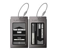 TUFFTAAG Durable Business Card Holder in Multiple Color Options, Perfect for Suitcases, Backpacks and Hand Luggage, Easy Identification, Secure & Stylish