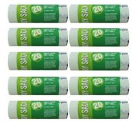 Tuffy 7 Litre Biodegradeable Bag Compostable Food Waste Caddy Liner Bin Bags - 10Pack