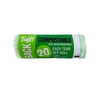 Tuffy Caddy Liner 7L 20 Compostable Biodegradable Food Waste Bags