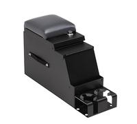 Tuffy Security Products Console Replacement - Deluxe 8” Wide - Keyed Lock - Universal Fit (Charcoal Gray Armrest)