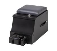 Tuffy Security Products Console Replacement - Series II 12.5” Wide - Keyed Lock - Universal Fit (Charcoal Gray Armrest)