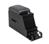Tuffy Security Products Console Replacement - Series II 8” Wide - Keyed Lock - Universal Fit (Charcoal Gray Armrest)
